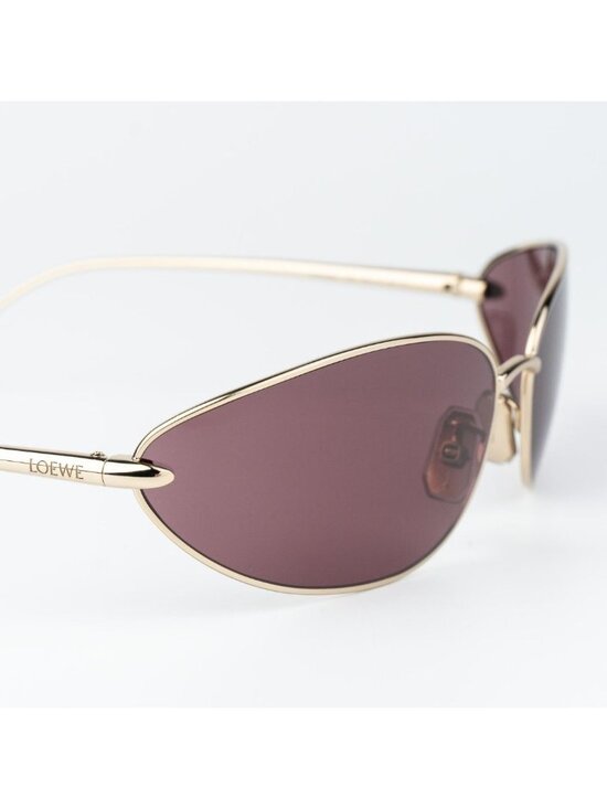 Loewe Women Sunglasses Gold Purple Wraparound LW40164U 32U NEW AUTHENTIC main image 3